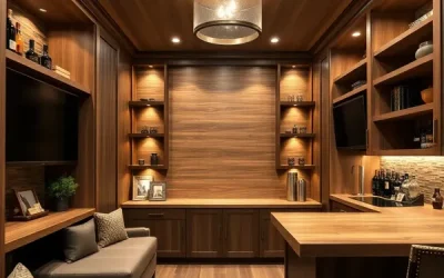 Elevate Your WNY Man Cave: Custom Wood Accents and Finishes by ProBuilt with Brian Pierrot